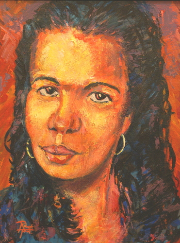 Painting-Acrylic-Portrait of Angela Marie