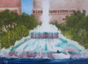 Painting-Lake Eola Fountain