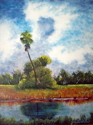 Painting--Oil-LandscapeLone Palm