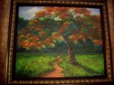 Painting--Oil-LandscapePoinciana Path