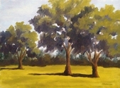 Painting--Oil-LandscapePlein Air Morning at Cypress Grove Park