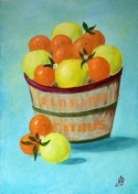 Painting--Oil-Still LifeBasket of Citrus