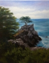 Painting--Oil-LandscapeLone Cypress