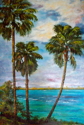 Painting--Oil-SeascapeKey Largo Palms