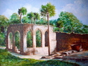 Painting--Acrylic-LandscapeSugar Mill Ruins, with Kettle