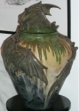 Richard Freiwald Amphora Bat Art Pottery Vase 
