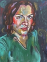 Painting--Acrylic-PortraitSelf-portrait 3