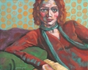 Painting--Acrylic-FigurativeTurquoise Scarf