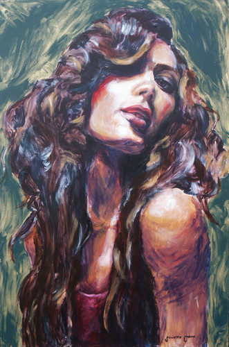 Painting-Figurative-Glitter and Glow