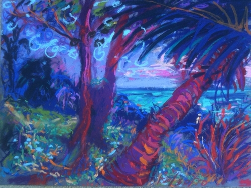 Drawing-Landscape-Key West Trees