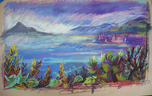 Drawing-Sorrento from Above
