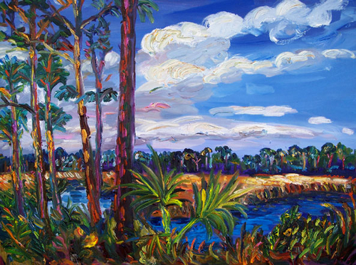 Painting-Landscape-Tate's Hell, Cash Creek