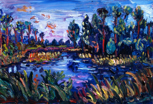 Painting-Seaside Marsh