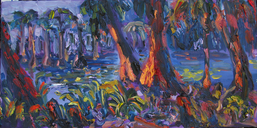 Painting-Landscape-Banks Lake Morning
