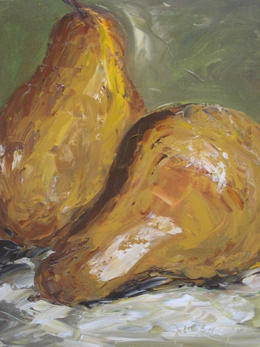 Painting-Still Life-Golden Pears