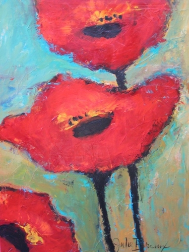 Painting-Floral-Poppies of Red
