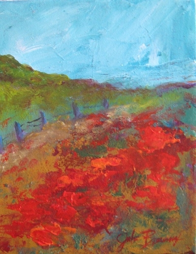 Painting-Floral-Fields of Reds