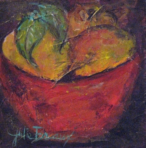Painting-Still Life-Greeen Apples