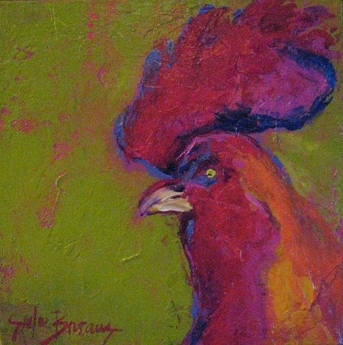 Painting-Still Life-Rooster