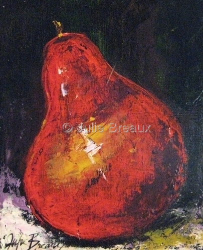 Painting-Still Life-Pretty Pear