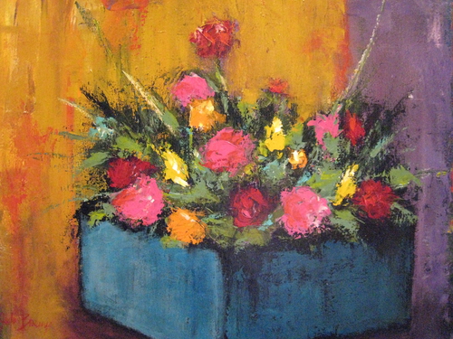 Painting-Floral-A Box of Flowers II