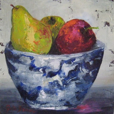 Painting-Still Life-Old Fruit Bowl III