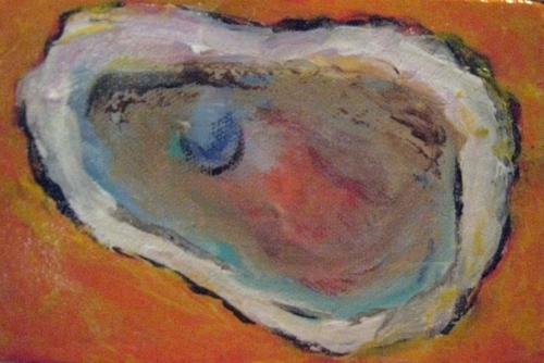 Painting-Still Life-Oyster