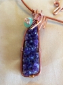 Julie Prohaska - Amethyst and Copper Pendant