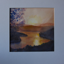 Painting--Watercolor-LandscapeSunrise on the Lake