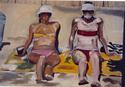 Painting--Oil-FigurativeSister at the Beach