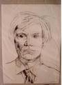 Drawing--Paper-FigurativeSketch Andy Warhol