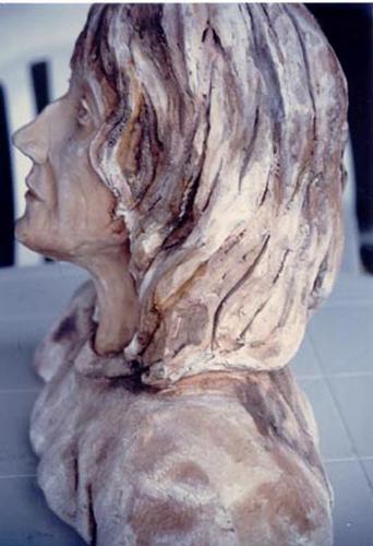 Ceramics-Self Portrait in Clay