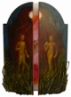 Painting--Oil-AllegoricalAdam & Eve Triptych, closed