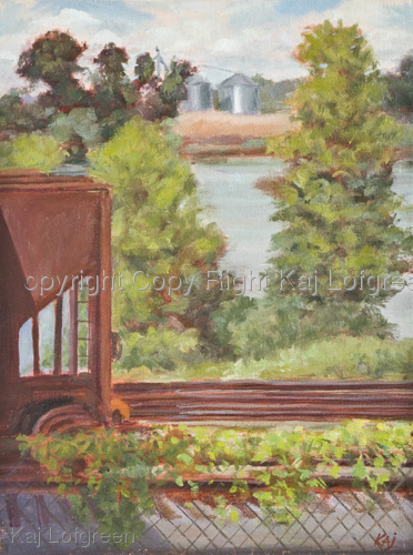 Painting-Plein Air-Riverfront, Boonville