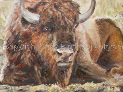 Painting-Wildlife-Rest on the Plain