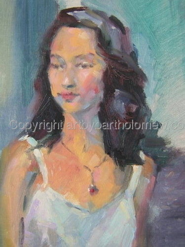 Portrait - Girl with Pendant