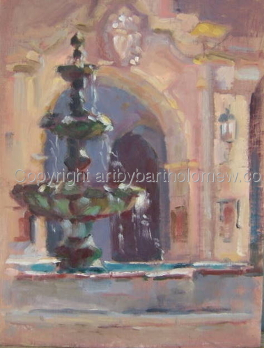 San Gabriel Mission Fountain 