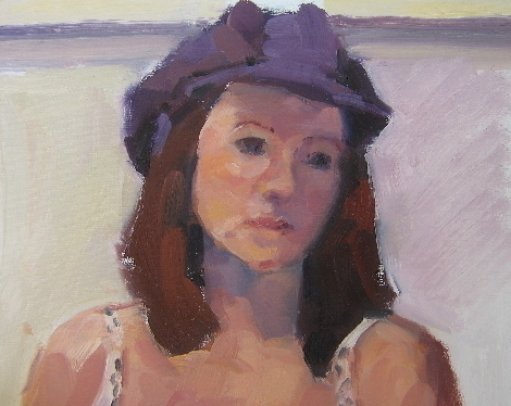 Girl in Purple Hat