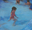 Painting--Oil-FigurativeIn the Pool