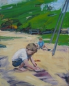 Painting--Oil-FigurativeSand Castles
