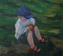 Painting--Oil-FigurativeEating Raisins
