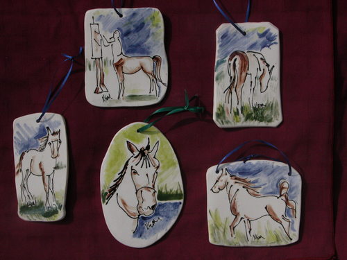Ceramics-Clay-Horsey tiles