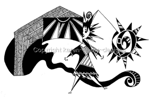 Drawing-Ink-Spirit of Eva