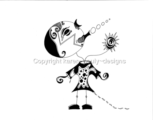 Drawing-Ink-Bubbles, Balloons and Bemusement