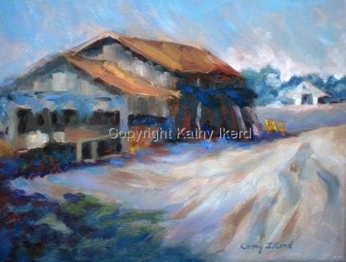 Painting-Landscape-Still Standing by the Side of the Road