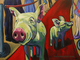 Painting--Oil-AnimalsFamous Pigs