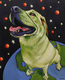Painting--Oil-AnimalsSpace Dog