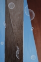 Kelsy Gray, abstract,abstract art, abstract painting, abstract moon, abstract desert, orbs, circles, blue art, blue and brown art, painting, custom art, custom artwork - Abstract Painting
