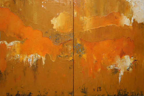 Painting-Abstract-Untitled Diptych