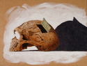Kevin Wright - Symbolism Painting hole, head, earliest, understanding - Symbolism Painting